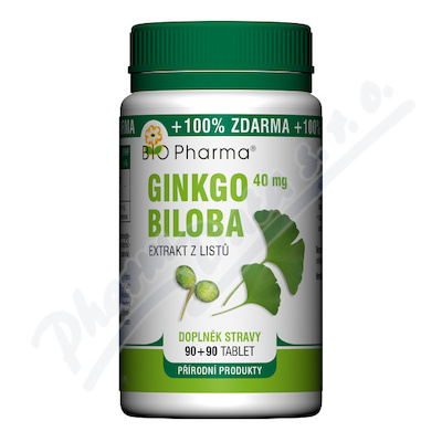 Ginkgo Biloba 40mg tbl.90+90 Bio-Pharma