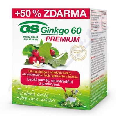 GS Ginkgo 60 Premium tbl.40+20