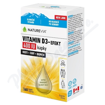NatureVia Vitamin D3-Efekt 400 IU kap.10.8ml