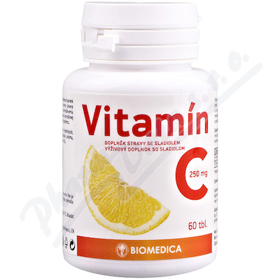 Vitamín C 250mg Biomedica tbl.60