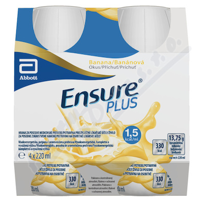 Ensure Plus banánová příchuť por.sol.4x220ml
