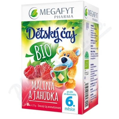 Megafyt Dětský čaj Malina a jahůdka BIO 20x1.75g