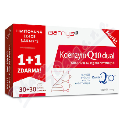 Barnys Koenzym Q10Dual limit.edice cps.30+30zdarma